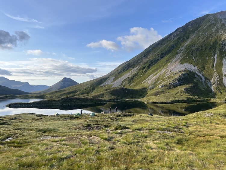 wild camping guided trips Lake District Scotland teamwalking