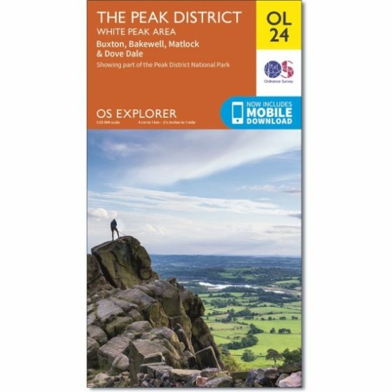 OS Explorer OL24 Paper Map: Peak District White Peak Area